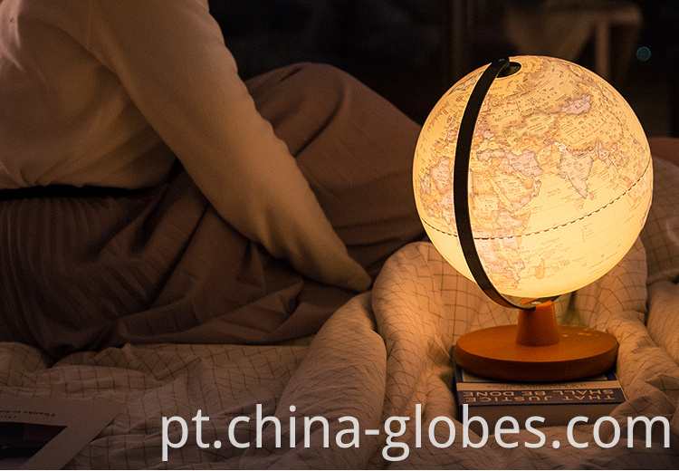 lighted world globes